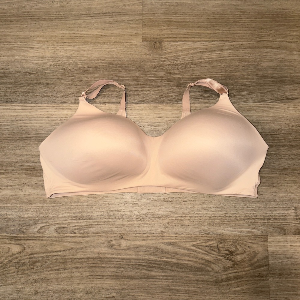 Torrid Curve 360 Back Smoothing Wire-Free Bra Beige Nude 44DD 12700539